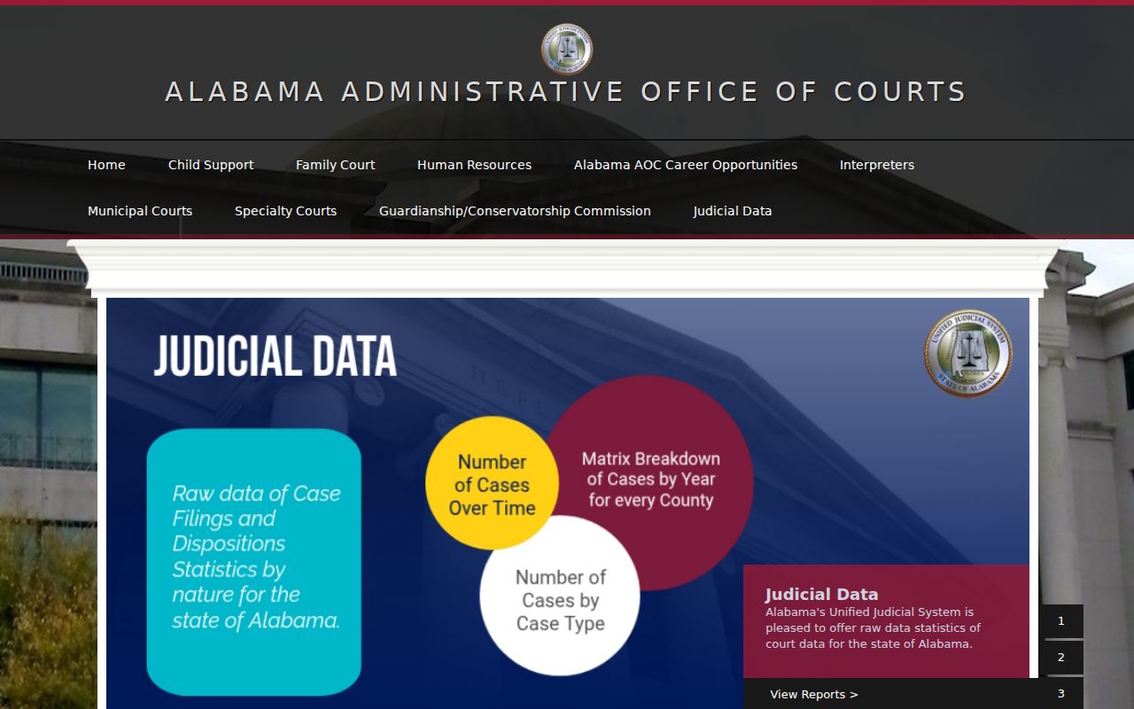 Morgan County court docket Alabama Administrative Office of Courts interface